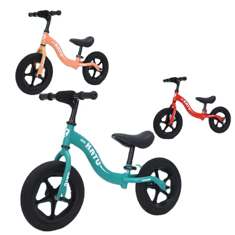 Ucuz magnezyum alaşım çocuk denge bisikleti mini 12 inç alaşım jant denge bisikleti çocuk