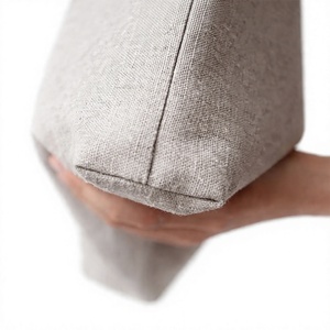 High Quality 14x16 Inches Linen Shoulder Tote Bag Drawstring <b>Rope</b> Long Handle Custom Logo Private Label Wholesale Eco Friendly - Product Image 2