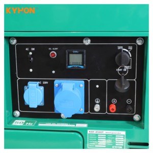 Factory Direct Spot Automatic Super Silent 400V 230V Generators Portable Type Genset Wheels Remote Control 50/60Hz KDF8500T(-3/- - Product Image 6