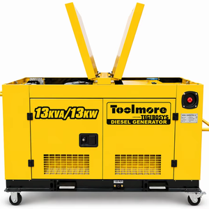 Générateur portable 13 kVA 13 kW monophasé silencieux, refroidi par eau, pour alimentation de secours domestique - Product Image 1