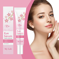 Sérum pour les yeux aux fleurs de cerisier, personnalisé en usine, enrichi en vitamine E et beurre de karité, éclaircissant, hydratant, anti-rides, soin des yeux 15g - Meilleures ventes