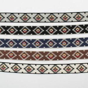 Tùy Chỉnh 1.5 Inch Dân Tộc Polyester Bông <span class=keywords><strong>Jacquard</strong></span> Trims Cho Quần Áo Nhà Dệt May - Product Image 1