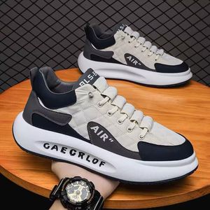 Zapatillas Deportivas de Verano para Hombre, Modernas, Transpirables, de PU, Blancas, con Plataforma, Estilo Coreano, Combinables con Todo, Forro de Malla, EVA, para Estudiantes - Product Image 3