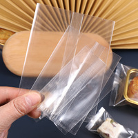Sacs d'emballage transparents composites personnalisés en matériau CPP jetable, imprimés en héliogravure, pour biscuits flocons de neige et gâteaux de lune