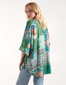 Femmes 2024 Printemps Nouvelle Mode Tops <span class=keywords><strong>Chic</strong></span> Tops Patchwork Flower Printing Blouses Vintage Long Sleeve Female Shirts Blusas Blouses - Product Image 5