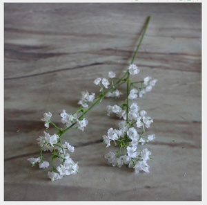 38cm 2 ramas tela de seda Gypsophila Babys aliento flor blanca boda Artificial para Decoración - Product Image 1