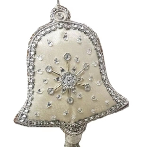 Adorno Navideño Cuadrado Hecho a Mano de Lujo con Bordado Zari Indio Tradicional, Decoración para el Hogar de Acrílico de Alta Calidad - Product Image 1
