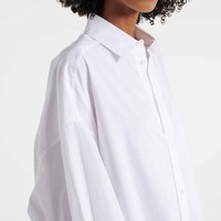 Fabricants de vêtements sur mesure – Nouvelle collection Printemps-Été-Automne : Robe longue décontractée en coton, boutonnée sur le devant, coupe oversize, style minimaliste