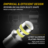 Ampoules LED 1156 BA15S P21W 7506 de remplacement pour feux de recul et feux arrière, ampoules LED blanches 6000K