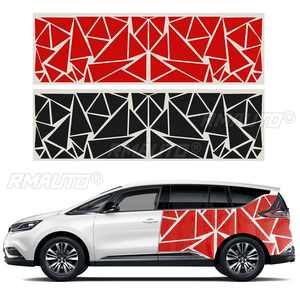 Pegatinas triangulares de vinilo para coche, camión, SUV, decoración DIY, pegatina lateral para carrocería, accesorios de estilo para coche, 200x60cm - Product Image 2