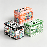 Caja de Embalaje para Bebidas, Cerveza, Jugo, Refresco, Lata, Cartón para Bebidas con Diseño de Logotipo