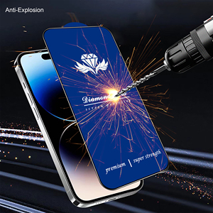 ฟิล์มกันรอยกระจกนิรภัยแบบโค้งขอบใหญ่ ป้องกันไฟฟ้าสถิตย์ ESD  แบบ Power Diamond Cut Beveled  แพ็ค 10 ชิ้น สำหรับ iPhone 17 16 15 14 13 Pro - Product Image 6