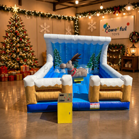 Renne gonflable commercial de Noël, simulateur de bulle mécanique électrique pour location événementielle