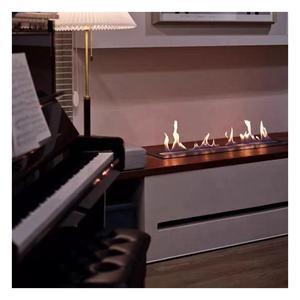 Design moderne 110/220V <span class=keywords><strong>Cheminée</strong></span> électrique linéaire au <span class=keywords><strong>bioéthanol</strong></span> Contrôle intelligent <span class=keywords><strong>Cheminée</strong></span> <span class=keywords><strong>murale</strong></span> à alcool pour la maison Acier - Product Image 1