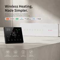 Termostato Inteligente Beca 901W+BHT-8000RF-LED HUB Tuya Zigbee 3.0, Hub Inalámbrico de 8 Zonas para Calefacción por Suelo Radiante y Caldera de Refrigeración