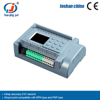 Huaqingjun 8DI 8DO Salida de transistor PLC 2AI 2AO 0-20mA Salidas de pulso WIFI Aplicación de teléfono PLC para servomotores