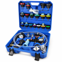 Kit de testeur de pression de radiateur universel standard 28 pièces, testeur de pression de pompe de radiateur, testeur de fuite de pression