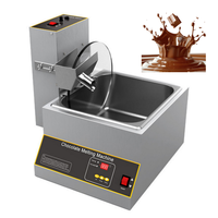 Machine automatique de mélange, de fusion et de tempérage du chocolat, machine à fabriquer du sirop de chocolat onctueux, machine à enrober et à recouvrir le chocolat