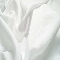 Tissu blanc blanchi pour sublimation, tissu microfibre teint uni effet peau de pêche, rouleau en pack