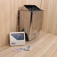 Pemanas Sauna Uap Kering Modern DAVEY DV Model Harga Pabrik, Kontrol Komputer Portabel, 3-9kw 220/380V, Jendela Transom, Untuk Penggunaan di Rumah