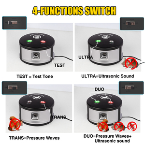 Répulsif antiparasitaire à ultrasons à 4 fonctions, répulsif électrique enfichable <span class=keywords><strong>pour</strong></span> souris et rats, avec changement de 360 degrés, ultrasons. - Product Image 3