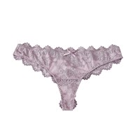 Culotte string sexy en dentelle florale brodée, tricotée, respirante, en nylon/coton, taille basse, fine, lavage à la main