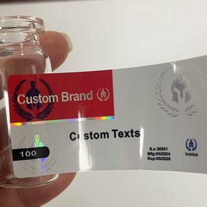 Tùy Chỉnh Thương Hiệu Ba Chiều 10Ml 20Ml 30Ml Dính Nhãn Chai Với Mạnh Mẽ Keo - Product Image 1