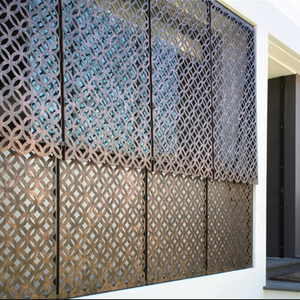 Pantalla de Metal curada decorativa comercial Jardín perforado Cercado principal Puertas de enrejado Diseño Panel de cercado de privacidad cortado con láser - Product Image 2