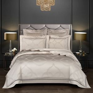 <span class=keywords><strong>Parure</strong></span> <span class=keywords><strong>de</strong></span> lit quatre pièces en coton égyptien jacquard <span class=keywords><strong>de</strong></span> haute qualité, fibres longues, 600 fils/cm², toutes saisons, avec option <span class=keywords><strong>de</strong></span> <span class=keywords><strong>parure</strong></span> sept pièces, personnalisation privée - Product Image 1