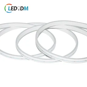 Luz de neón led flexible de silicona, 0308 RGB, impermeable IP68 SMD 3838 120led/m, tubo de luz de neón flexible