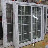 Fenêtres en PVC personnalisées directes d'usine Style européen Double isolation en verre à faible émissivité Fonction insonorisée coulissante Ouverture horizontale