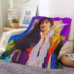 Manta de Franela Personalizada de Alta Calidad, Manta de Selena Quintanilla, Decoración de Habitación, Manta para Sofá, Cobijas de Selena Quintanilla - Product Image 1