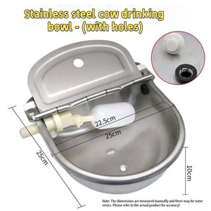 Abreuvoir automatique robuste en acier inoxydable pour bétail, avec flotteur, pour grands bétaillements - Product Image 3