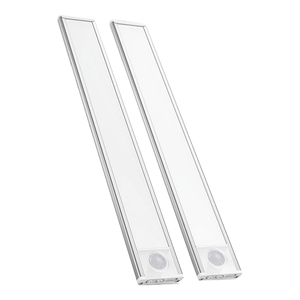 Lampe d'intérieur à détecteur de mouvement à <span class=keywords><strong>LED</strong></span> 3 couleurs 20cm/30cm/40cm/60cm Lampes de <span class=keywords><strong>placard</strong></span> rechargeables par USB avec fonction à piles - Product Image 1