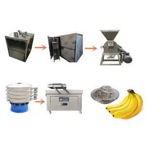 Máquina de processamento de farinha banana