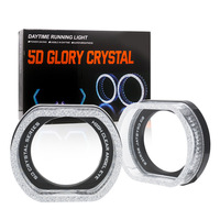 Cache décoratif intégré 5D pour modification de lentille LED Angel Eye 1,5 pouce, 2,5 pouces, 3,0 pouces