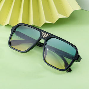 Nouvelles lunettes de soleil polarisées à monture carrée pour hommes, monture en plastique noir et métal, protection UV400, verres TAC, protection solaire extérieure - Product Image 4