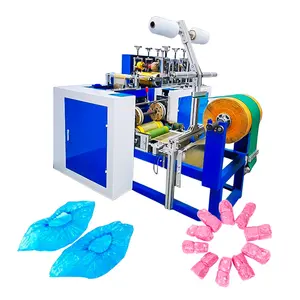 Máquina de fabricación de cubiertas de zapatos de plástico, desechable, a prueba de agua, PE PP