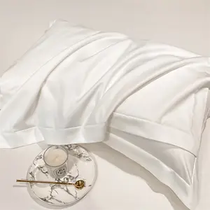 Eco Friendly 300TC Sateen Bedsheet Set 100% Organic Bamboo Fiber Duvet Cover Bed Sheet Set With Deep Pocket