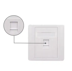 Porta singola Cat5e Cat6 Utp 86 <span class=keywords><strong>tipo</strong></span> piastra frontale di rete piastra a parete 1 porta 86 Rj45 pannello presa - Product Image 4