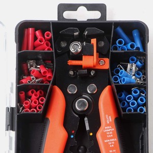 Wire Stripper Set 10-22 Crimping Pliers Electrician Tool <b>Kit</b> For <b>Electrical</b> Repair - Product Image 1