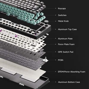 Teclado Inalámbrico Multimodo Magnético <span class=keywords><strong>Akko</strong></span> MonsGeek M1 V5 HE RGB con Diseño del 75%, Carcasa CNC, Teclado para Juegos - Product Image 5