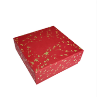 Boîte rigide carrée de petite taille avec logo personnalisé, couvercle et base de luxe, emballage cadeau en papier rigide pour bijoux, bougies
