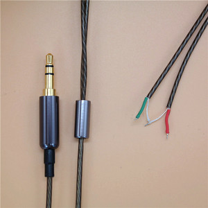Copper Plated Silver Audio Cable Braided Shield Metal Plug DIY Headphone Wire High End Connector - Product Image 3