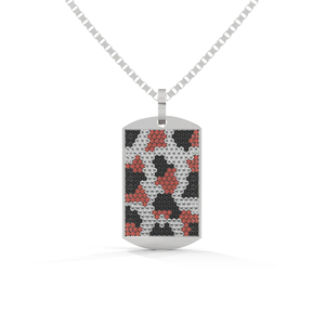 Colgantes de Perro con Diseño de Camuflaje y Circonitas Cúbicas, Inspirados en el Estilo Urbano, que Combinan la Robustez y el Lujo - Product Image 6
