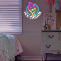 Bande lumineuse LED au néon moderne d'approvisionnement direct pour camion de nourriture commerciale et signe de restaurant de chambre à coucher pour la décoration de bureau