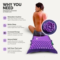 Kit de tapis de massage d'acupression de bien-être pour le yoga de qualité supérieure, coussin de relaxation profonde pour la gestion du stress et les soins de santé à domicile