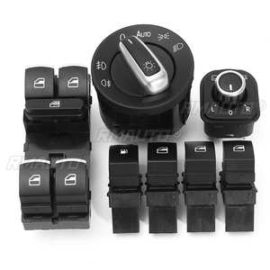 7 ชิ้น ชุดควบคุมหน้าต่าง ไฟหน้า สวิตช์น้ำมันเชื้อเพลิง 5ND959565B 1KD959833 สำหรับรถยนต์ VW Golf MK5 MK6 สำหรับ Jetta MK3 MK4 Passat B6 B7 - Product Image 1