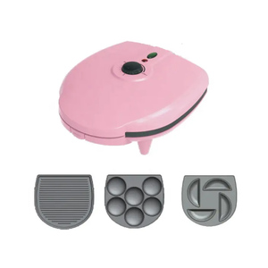 Tortilla Desmontable Eléctrica Browe Nut Hot Dog Stripe Waffle y sandwichera Grill Maker 9 7 6 4 3 en 1 para uso doméstico - Product Image 4
