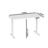 Bureaux de travail ergonomiques réglables en hauteur NBHY à prix d'usine pour espaces commerciaux et bureaux, table élévatrice à moteur unique